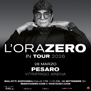 Pesaro - Renato Zero alla Vitrifrigo Arena il 26 marzo